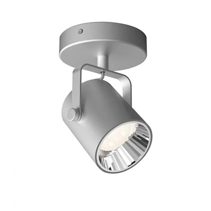 Applique plafonnier Philips clickfix 4.3w led rond gris orientable saillie