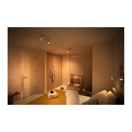Applique plafonnier 4.3w led double tetes gris orientable saillie