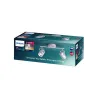 Applique plafonnier 4.3w led double tetes gris orientable saillie