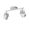 Applique plafonnier 4.3w led double tetes gris orientable saillie