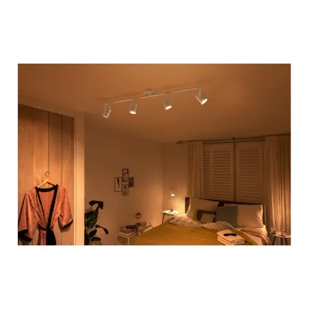 Applique plafonnier 18w led quatre tetes gris orientable saillie