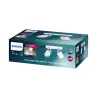 Applique plafonnier 8.6w led double tetes blanc orientable saillie