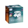 Applique plafonnier 13w led triple tetes blanc orientable saillie