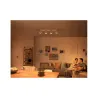 Applique plafonnier 18w led quatre tetes blanc orientable saillie