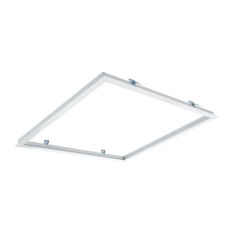 cadre pour encastrement dalle led 600x600mm avec ressort type downlight