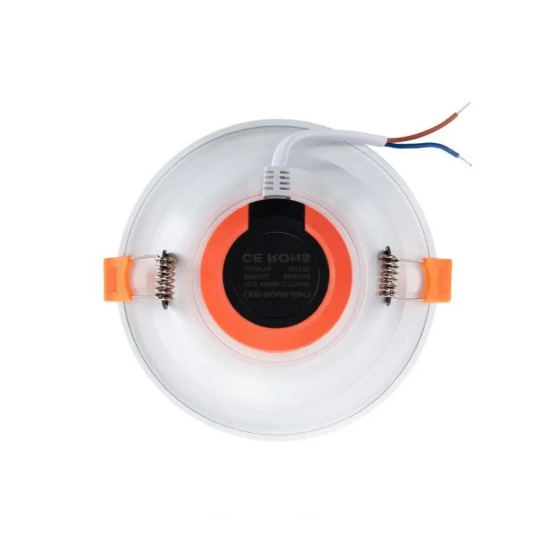 Downlight spot led rond blanc encastrable 6w-600 lumens