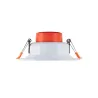 Downlight spot led rond blanc ip44 encastrable 12w-1200 lumens
