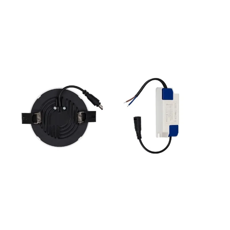 Downlight spot led rond blanc encastrable 8w-960 lumens