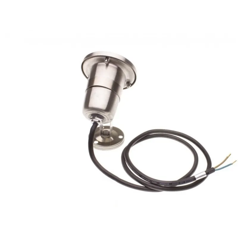 Projecteur spot led 12v ip68 sur pied inox jardin rocaille et massif bassin etanche