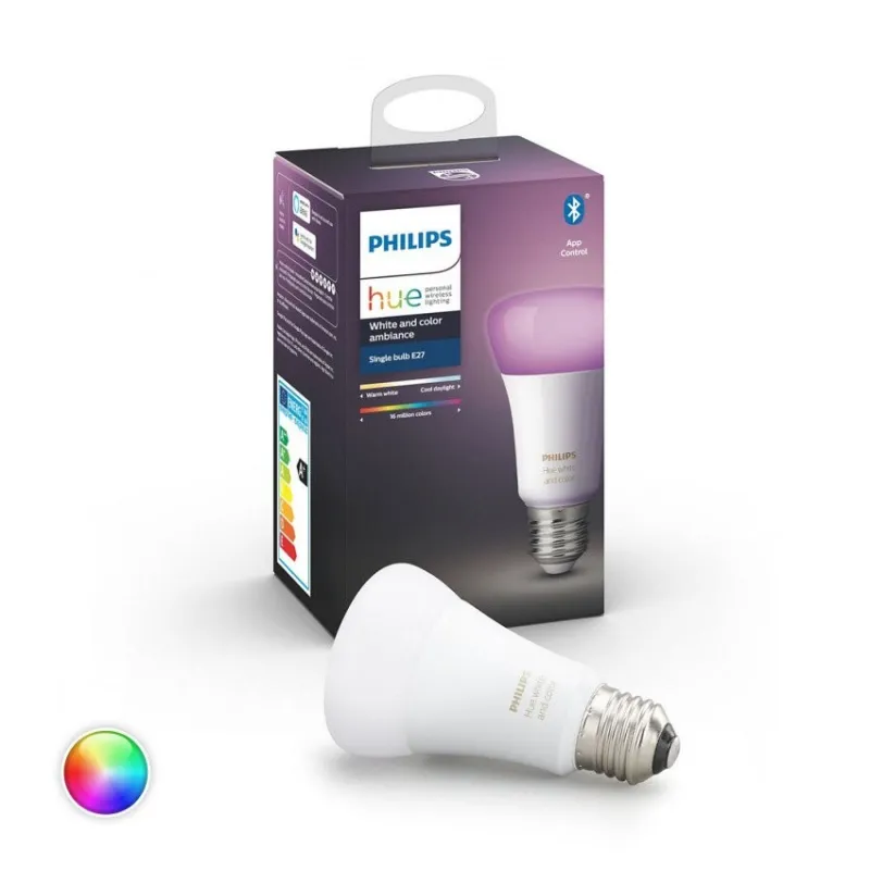 Ampoule LED E27 RGBW PHILIPS Hue Color 9W