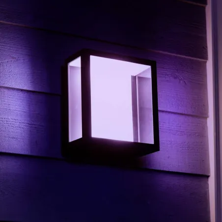 Applique extérieure rgbw Philips Hue 16w led 1200lm ip44 noire