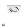 Spot encastrable carré blanc Philips Hue rgbw 6w led