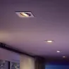 Spot encastrable carré blanc Philips Hue rgbw 6w led