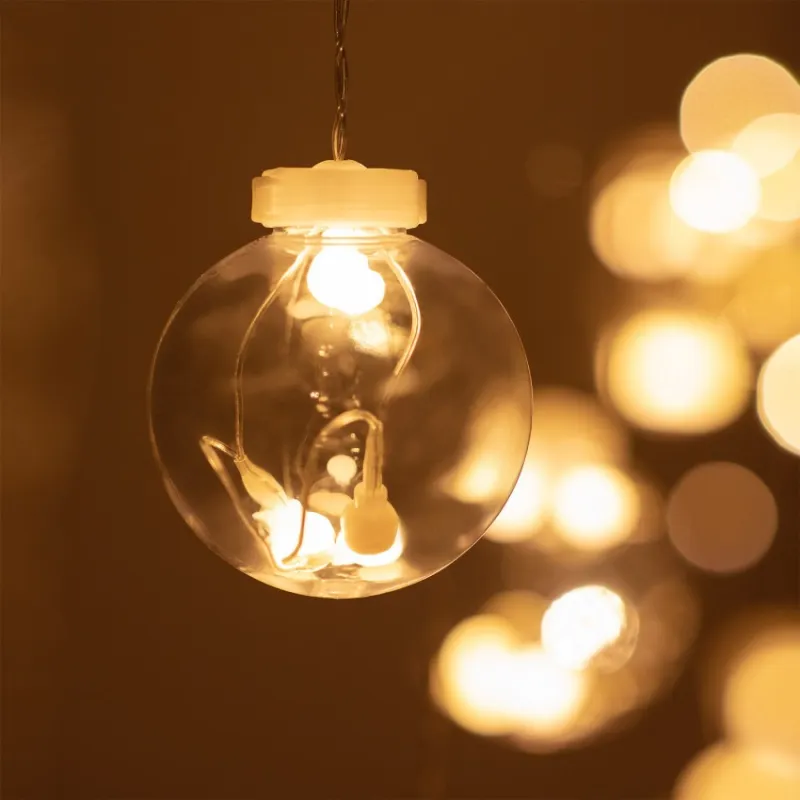 Guirlande boules led 220v 2.5m ip44
