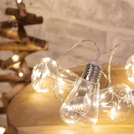 Guirlande 2m a piles bocal verre décoration de fêtes