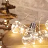 Guirlande 2m a piles bocal verre décoration de fêtes