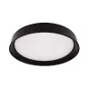Plafonnier led 15w cct-35cm-3000k-4000k-6000k métal noir