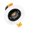 Encastrable spot led blanc et noir 7w-560 lumens-3000k-4000k-6000k