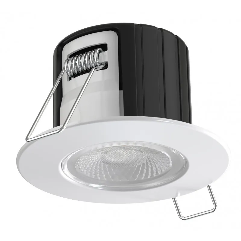 Spot 6w led downlight rt2012 variable ip65 recouvrable rond blanc 80mm blanc-bbc-selectionneur de temperature 3000k-4000k-6000k