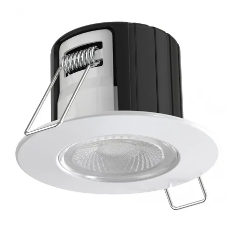 Spot 6w led downlight rt2012 variable ip65 recouvrable rond blanc 80mm blanc-bbc-selectionneur de temperature 3000k-4000k-6000k