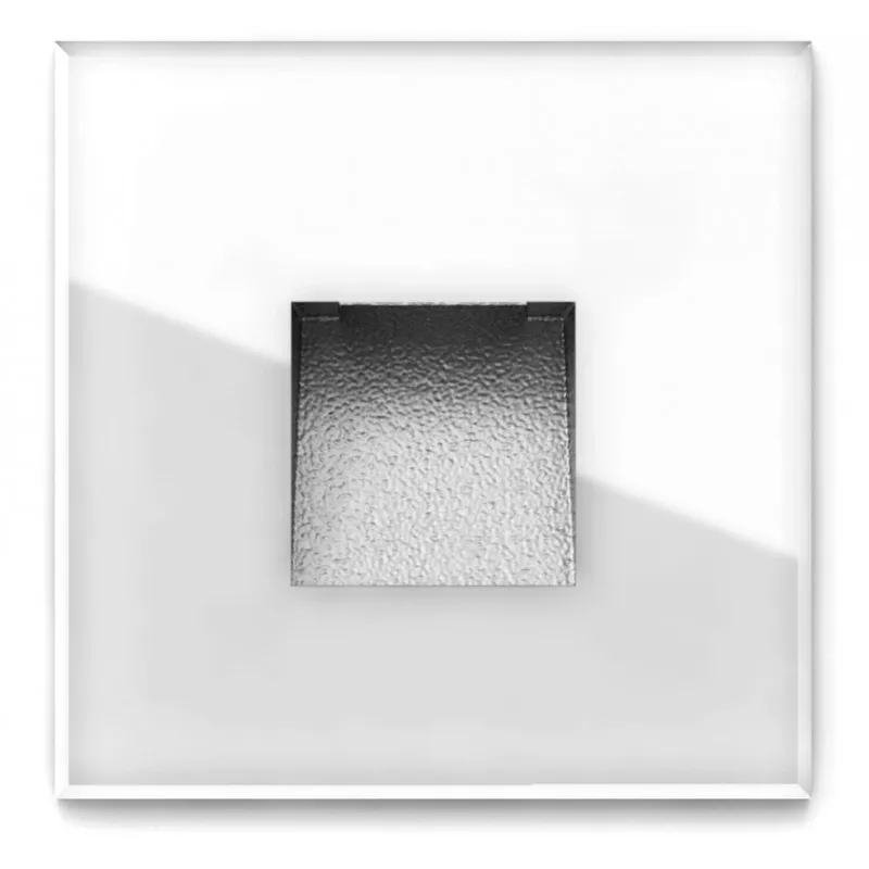 Spot encastrable mural ip65-carre-2w-led-150lm-3000k ascain