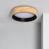 Plafonnier led 15w cct-35cm-3000k-4000k-6000k bois et métal