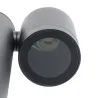 Borne potelet exterieur 45cm double tetes orientable noire gu10 balisage