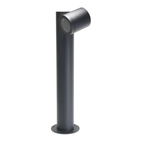 Borne potelet exterieur 45cm tetes orientable noire gu10 balisage
