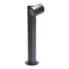 Borne potelet exterieur 45cm tetes orientable noire gu10 balisage