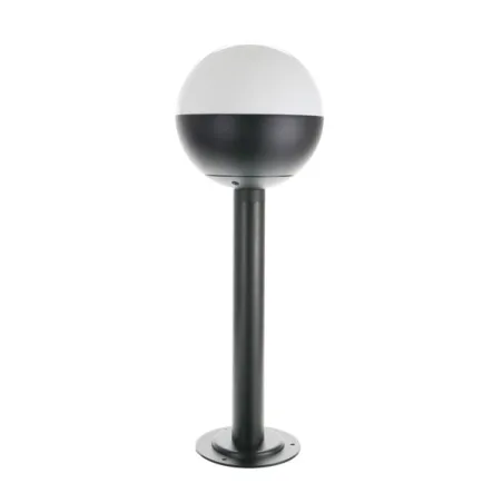 Borne potelet exterieur 50cm tetes boule 18cm noire e27 balisage