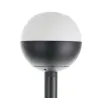 Borne potelet exterieur 50cm tetes boule 18cm noire e27 balisage