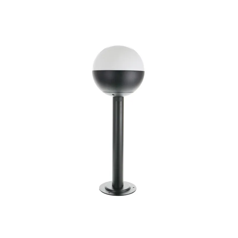 Borne potelet exterieur 50cm tetes boule 18cm noire e27 balisage