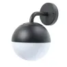 Applique murale exterieur tetes boule 18cm noire culot e27