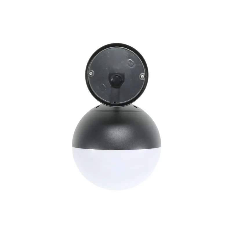 Applique murale exterieur tetes boule 18cm noire culot e27