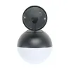 Applique murale exterieur tetes boule 18cm noire culot e27