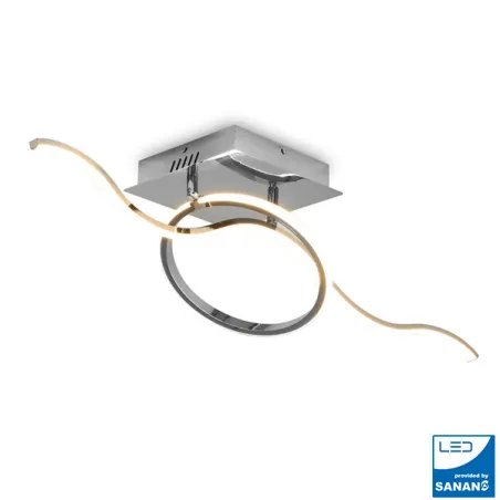 Plafonnier applique led 45w luminaire moderne 3600 lumens télécommande cct