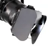Plafonnier noir applique patère orientable noire e27 effet scène