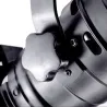 Plafonnier noir applique patère orientable noire e27 effet scène