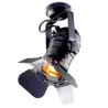 Plafonnier noir applique patère orientable noire e27 effet scène