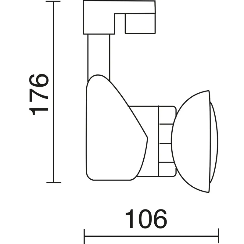 Projecteur  BELMEZ GU10 PAR16 1X50W GR. - Pas cher