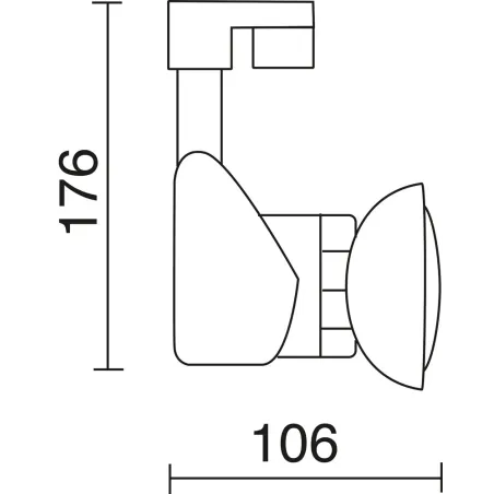 Projecteur  BELMEZ GU10 PAR16 1X50W GR. - Pas cher