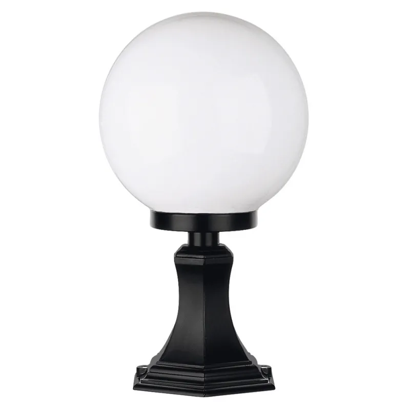 Borne boule CAST IP43 75W E27 Noir - Pas cher