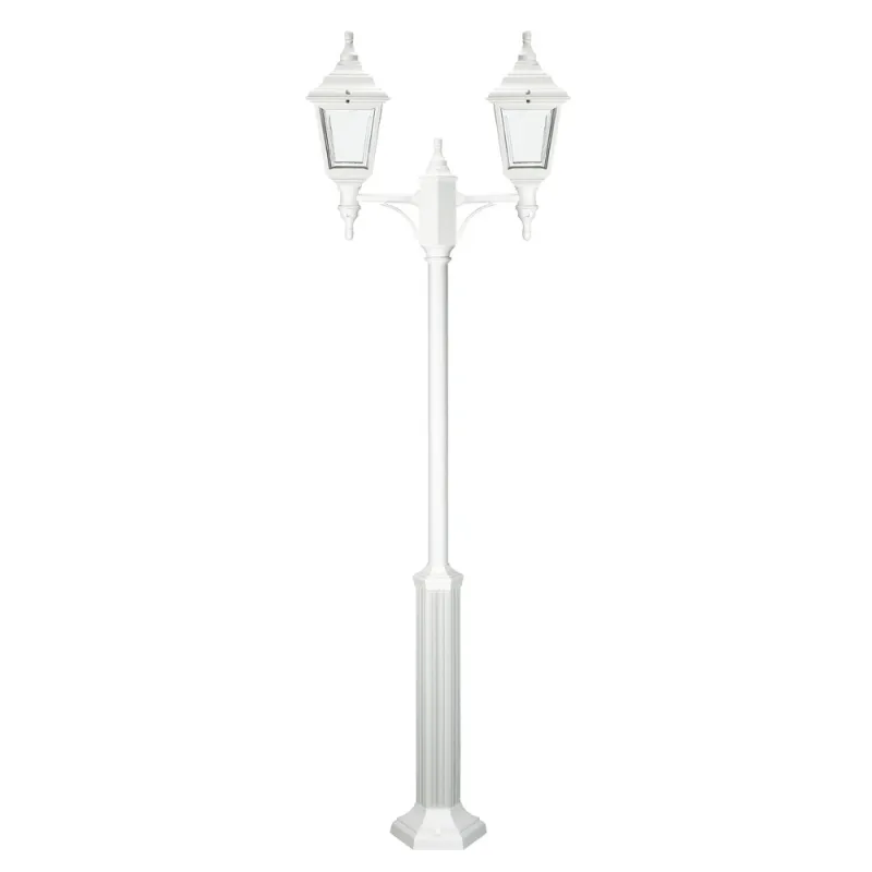 Colonne CLIC-CLAC 4 E27 IP44 2cab blanc - Pas cher