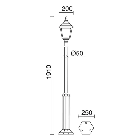 Colonne CLIC-CLAC 4 E27 IP44 1cab blanc - Pas cher