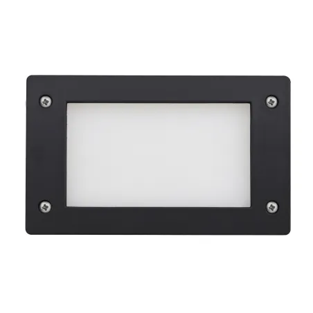 Encastré Rect.  DEVON GX53 LED T2 3W 350lm 3000K Noir - Pas cher