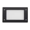 Encastré Rect.  DEVON GX53 LED T2 3W 350lm 3000K Noir - Pas cher