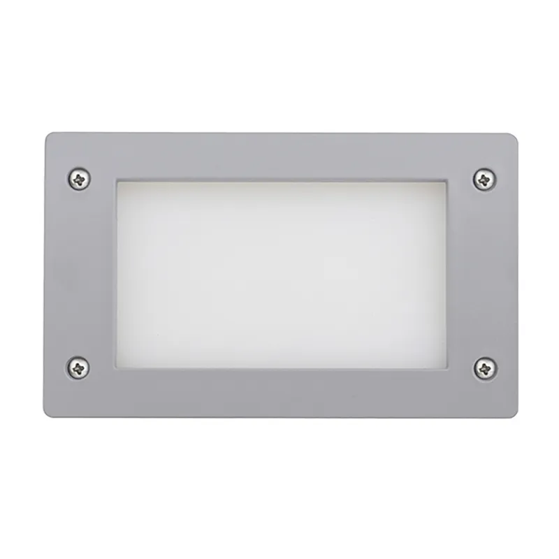 Encastré Rect.  DEVON GX53 LED T2 3W 350lm 3000K Gr. - Pas cher