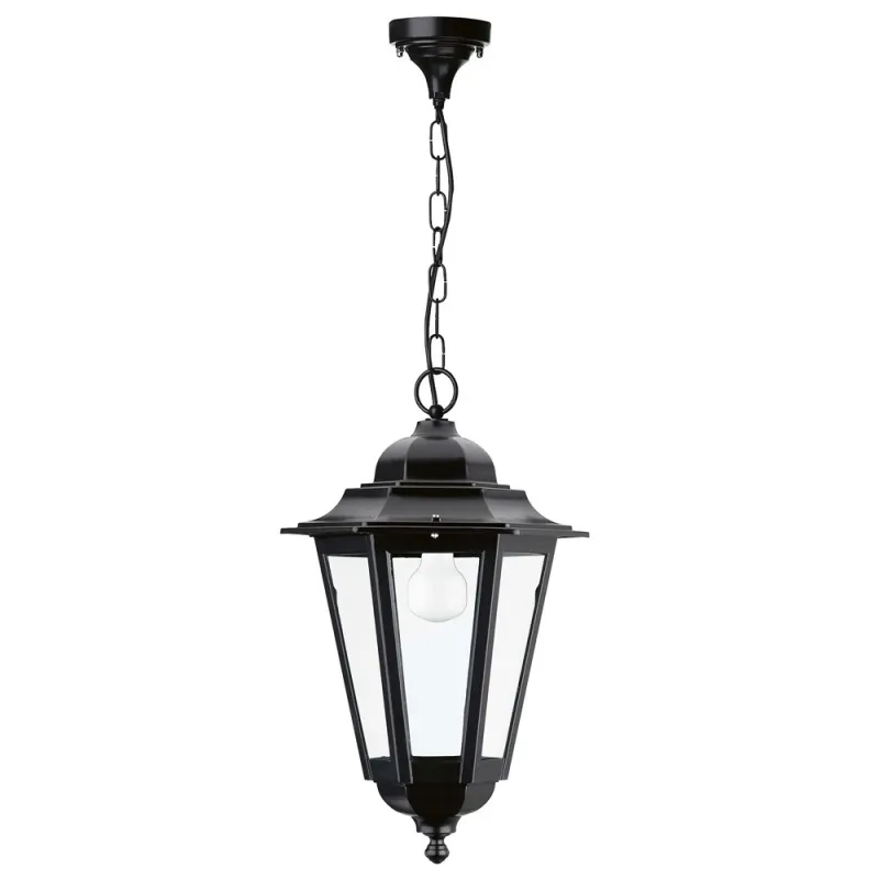 Lampadaire pendant  ELITE 6 IP43 E27 mat 41cm noir - Pas cher