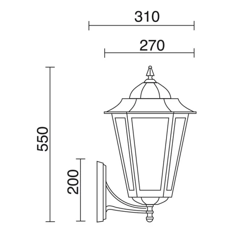 Lampadaire bras B blanc - Pas cher