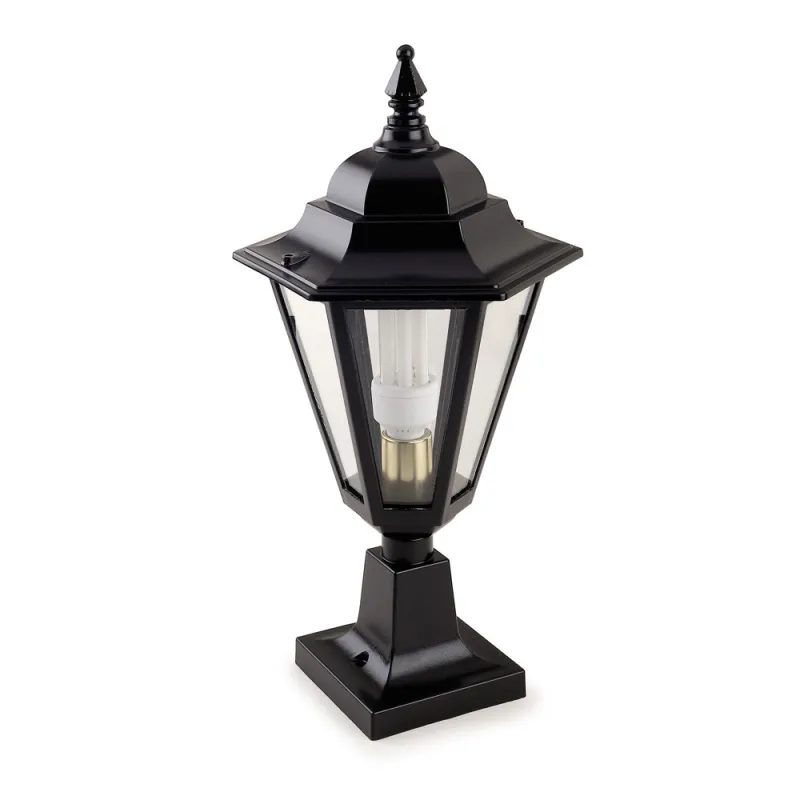 Lampadaire sur le mur noir - Pas cher